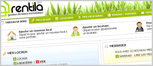 Rentila, un des logiciels de gestion locative