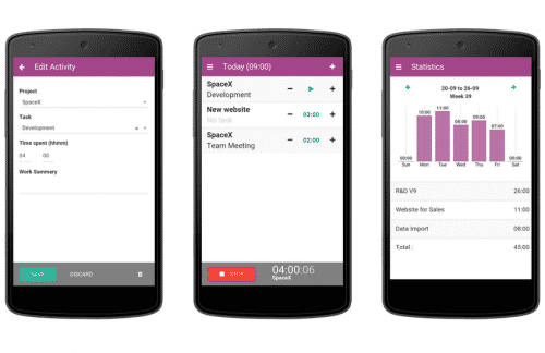 Odoo compatible sur les écrans des smartphones !