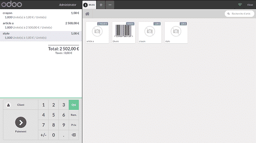 "Points de vente", une des nouveautés Odoo 9