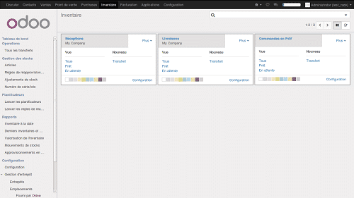 Gestion des stocks sur Odoo 9