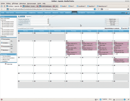 CRM open source Dolibarr